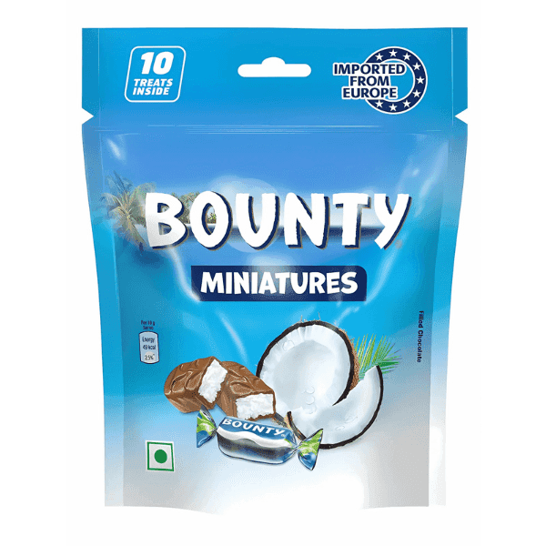 bounty miniatures filled chocolate 10 units*10 gm