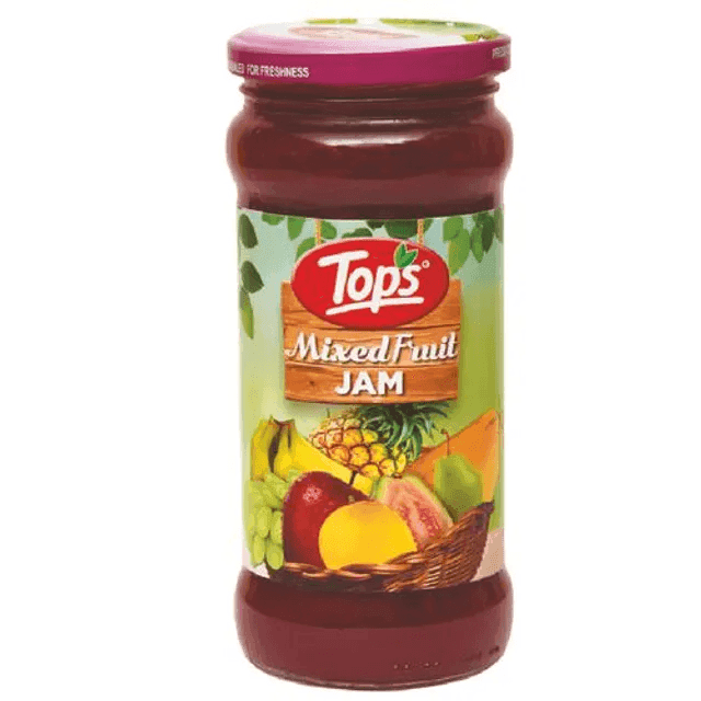 tops mixed fruit jam 475 gm