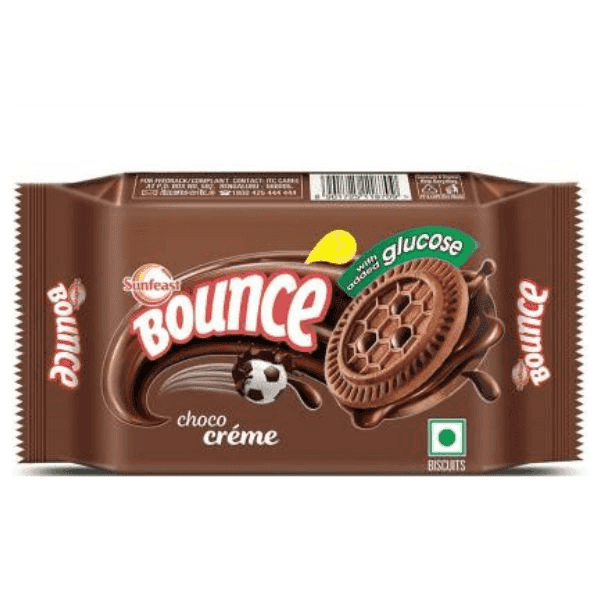 sunfeast bounce choco creme biscuits 49.6 gm