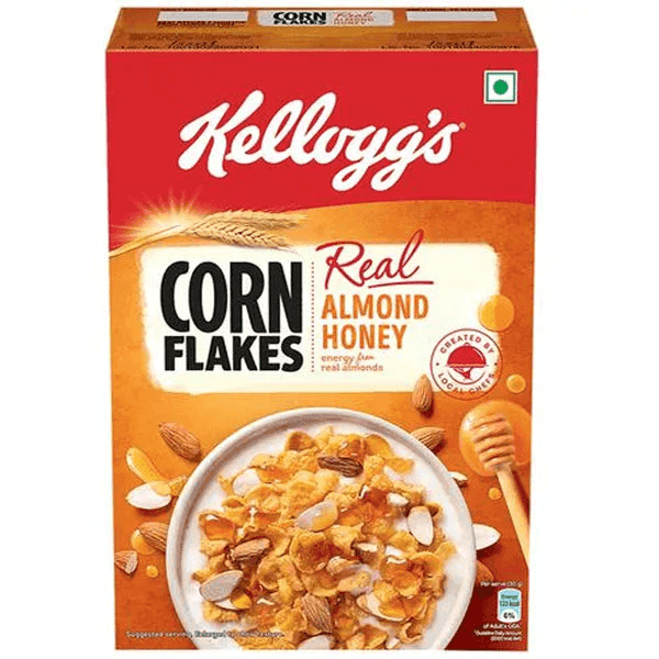 kellogg's real almond honey corn flakes 300 gm (box)