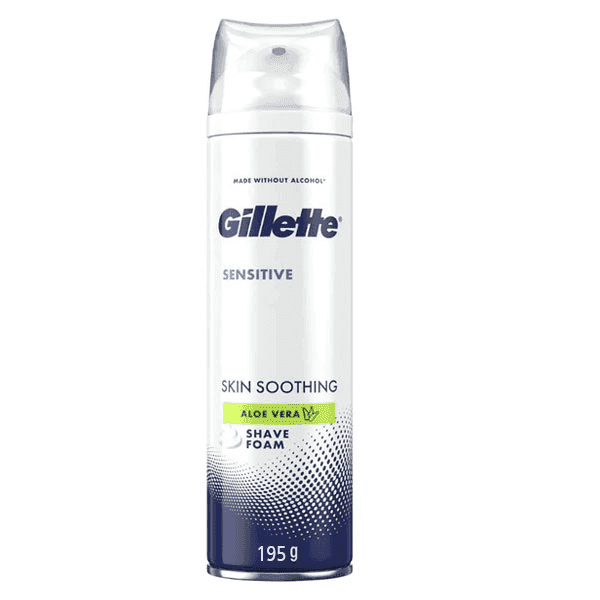 gillette sensitive skin soothing aloevera shave gel 195 gm