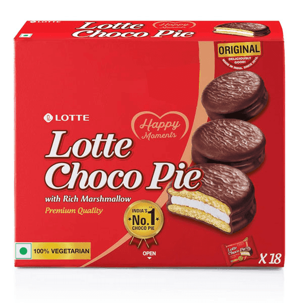 lotte choco pie 18 packs*23 gm