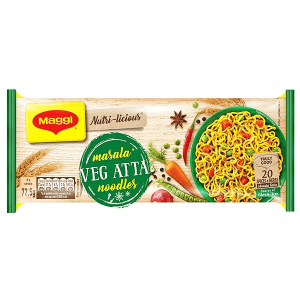 maggi masala veg atta noodles 6 pack 435 gm