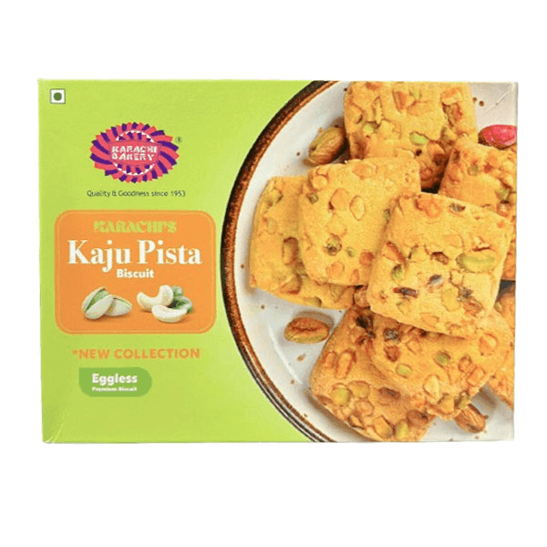 karachi bakery kaju pista eggless biscuits 400 gm