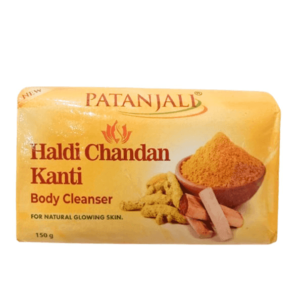 patanjali haldi chandan kanti body cleanser (soap) 150 gm