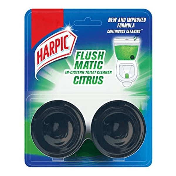 harpic flushmatic citrus toilet cleaner 2 u*50 gm
