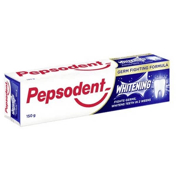 pepsodent whitening germ fighting formula tooth paste 150 gm