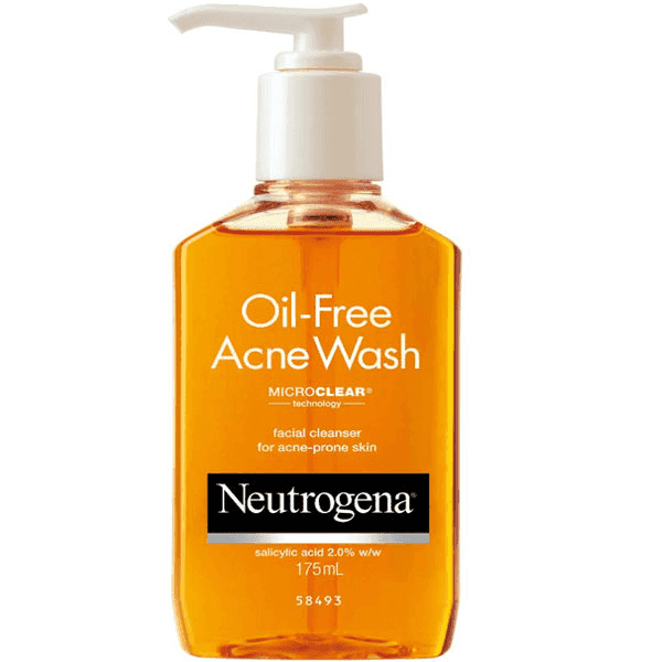 neutrogena oil-free acne wash (orange) 175 ml 