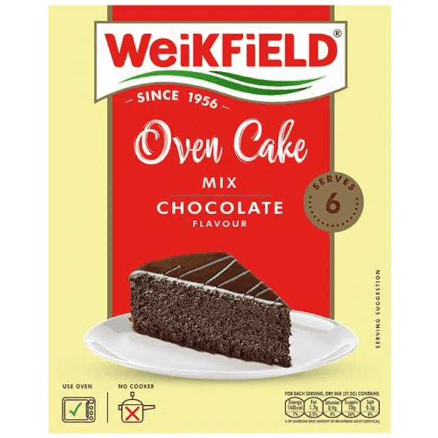 weikfield oven cake mix chocolate flavour 225 gm