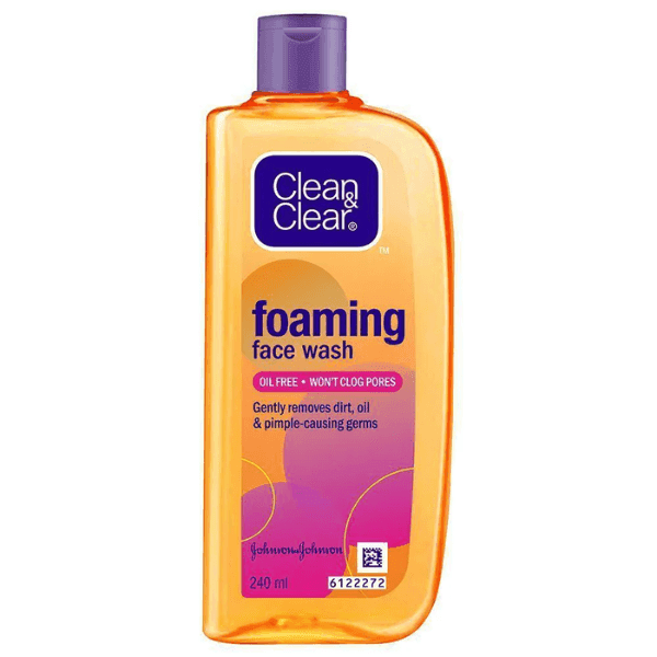 clean & clear foaming face wash 240 ml