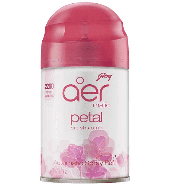 godrej aer matic petal crush pink automatic spray refill 225 ml