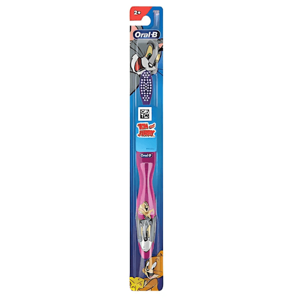 oral-b 2+ kids tom and jerry tooth brush (extra soft) 1 pc 