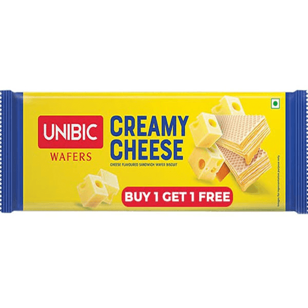 unibic creamy cheese wafer 60 gm (buy 1 get 1 free)