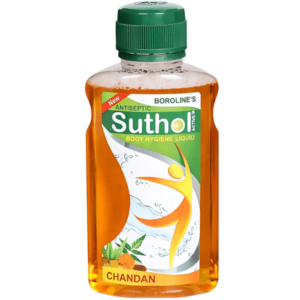 boroline's suthol active antiseptic chandan body hygiene liquid 100 ml