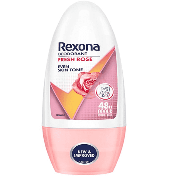 rexona fresh rose even skin tone roll on 50 ml
