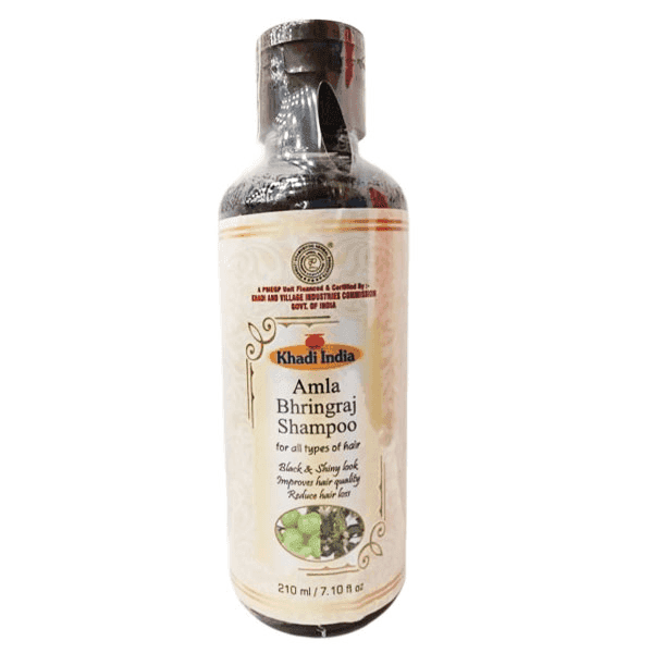 khadi amla & bhringraj herbal shampoo 210 ml