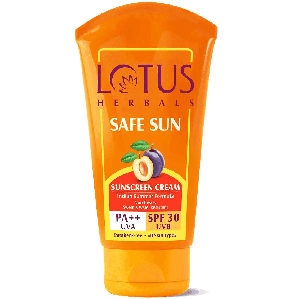 lotus herbals safe sun sunscreen cream spf 30 pa++ 100 gm