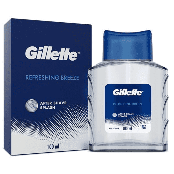 gillette refreshing breeze after shave splash 100 ml