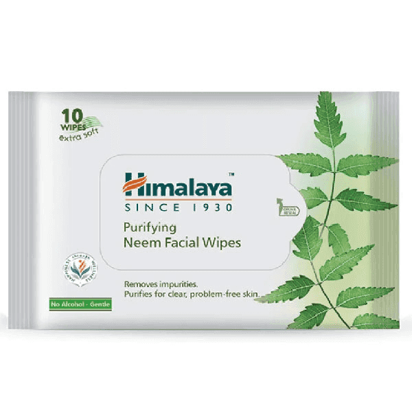 himalaya purifying neem facial 10 wipes  