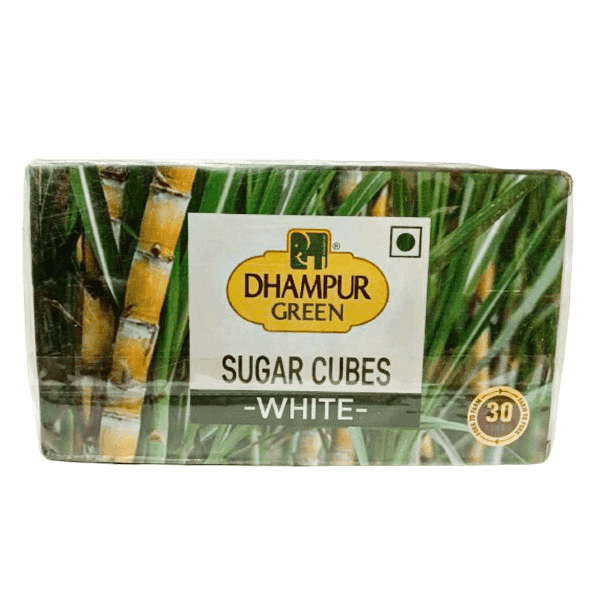 dhampur green white sugar cubes 500 gm