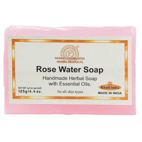 khadi rose water soap 125 gm