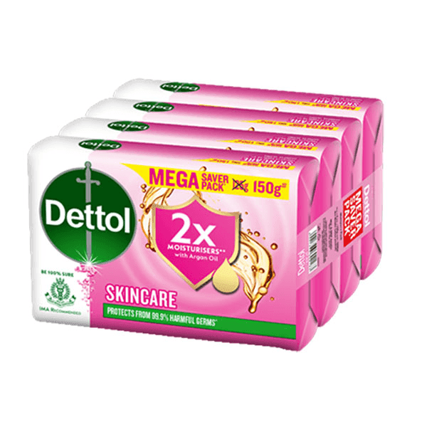 dettol skincare soap set 4*150 gm