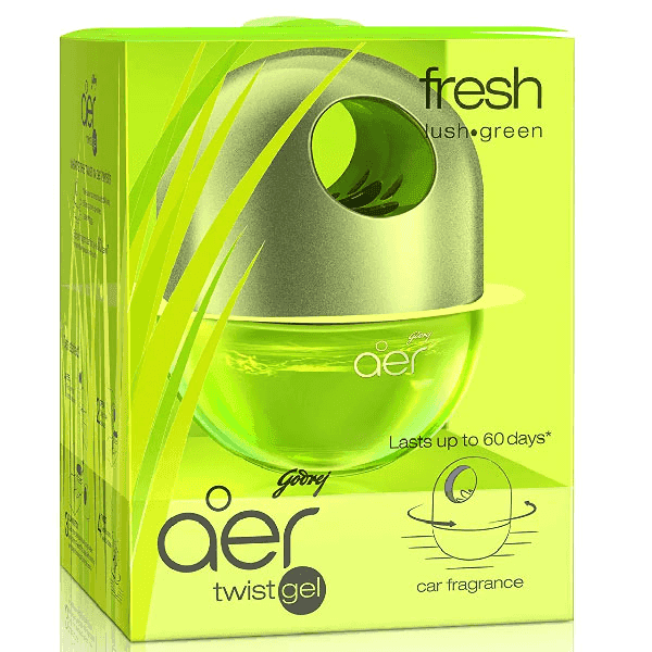 godrej aer twist fresh lush green car freshener gel 45 gm