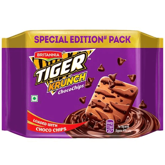 britannia tiger krunch choco chips cookies 400 gm
