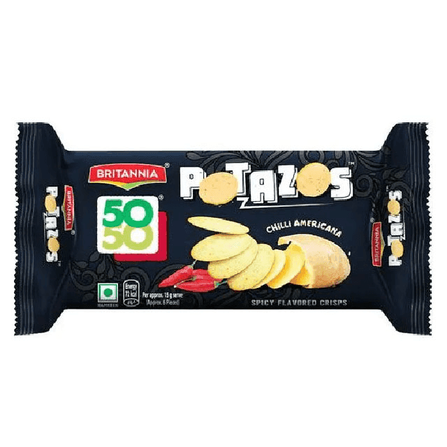 britannia 50-50 potazos chilli americana biscuits 71.5 gm