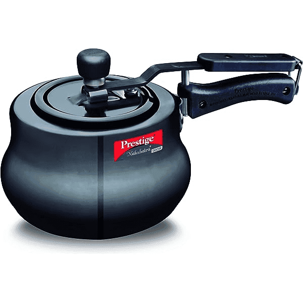 prestige nakshatra plus svachh hard anodised aluminium pressure cooker handi 2.0 ltr 1 unit