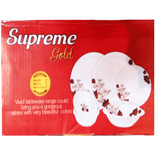 supreme gold dinner set 30 pcs