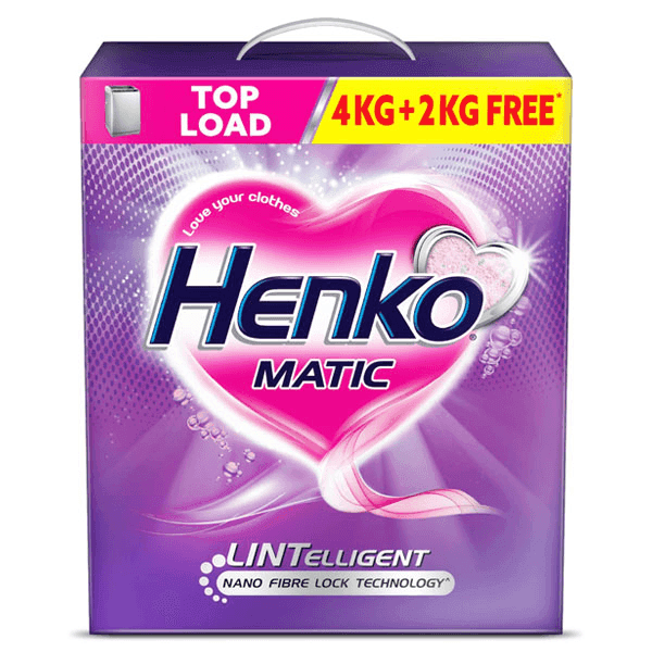 henko matic top load detergent powder 6 kg