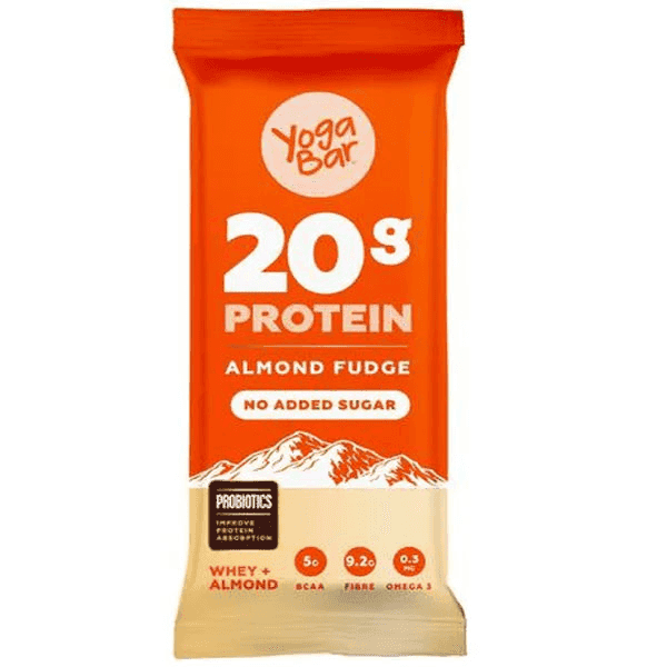yoga bar 20g protein almond fudge 70 gm