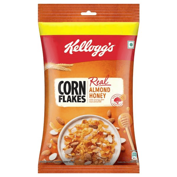 kellogg's real almond honey corn flakes 168 gm (pouch)
