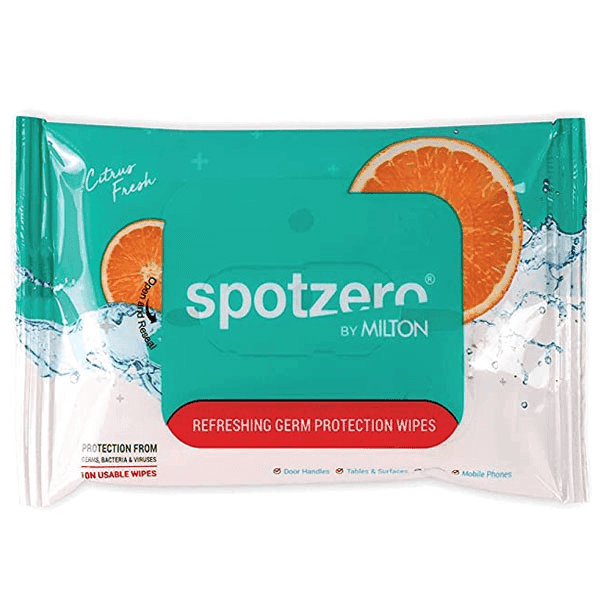 spotzero citrus fresh germ protection 50 wipes 