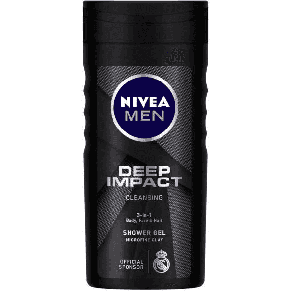 nivea men deep impact cleansing shower gel 250 ml