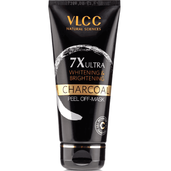 vlcc 7x ultra whitening & brightening charcoal peel off mask 100 gm
