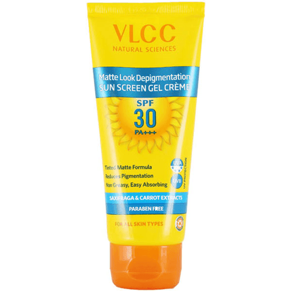 vlcc matte look depigmentation spf 30 sun screen gel creme 100 gm