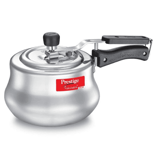 prestige nakshatra aluminium pressure cooker handi 2.0 ltr (10755) 1 pc