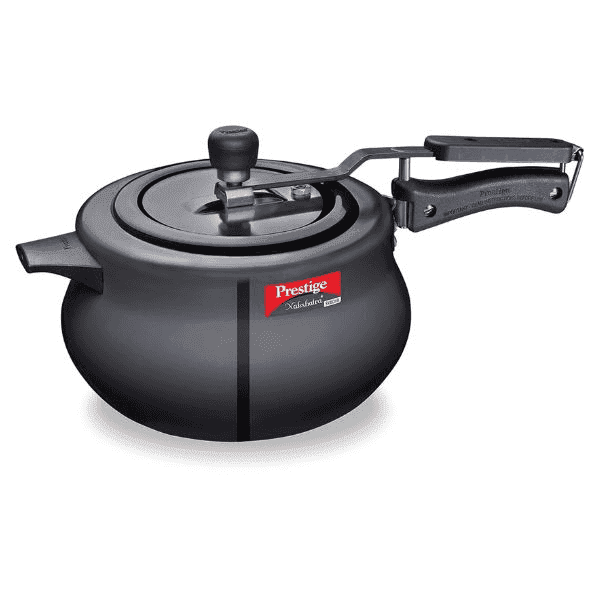 prestige nakshatra hard anodised aluminium pressure cooker handi 5.0 ltr (10761) 1 pc