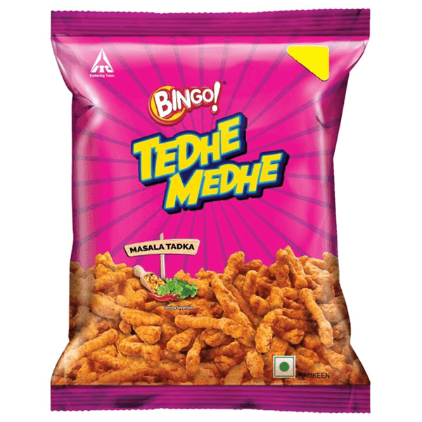 bingo tedhe medhe masala tadka 75 gm