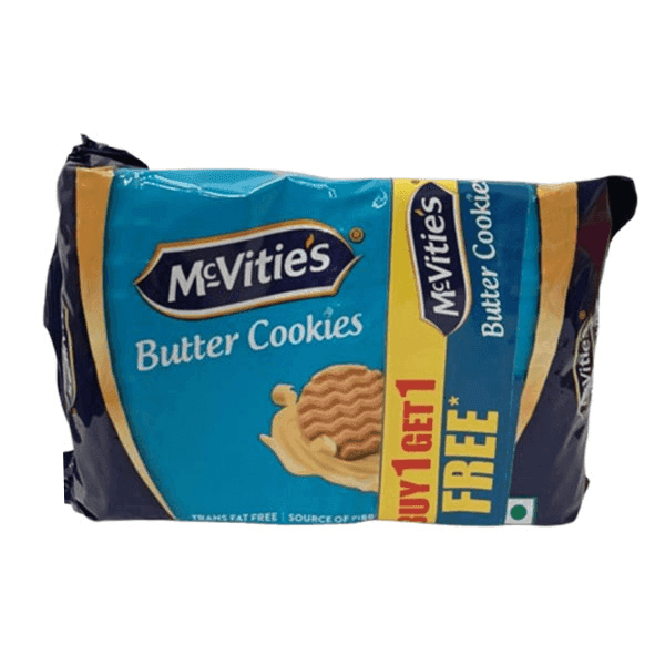 mcvitie's butter cookies 175.2 gm (buy 1 get 1 free)