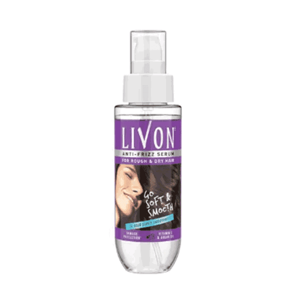 livon anti-frizz serum for rough & dry hair 100 ml