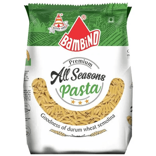 bambino all seasons pasta penne 400 gm