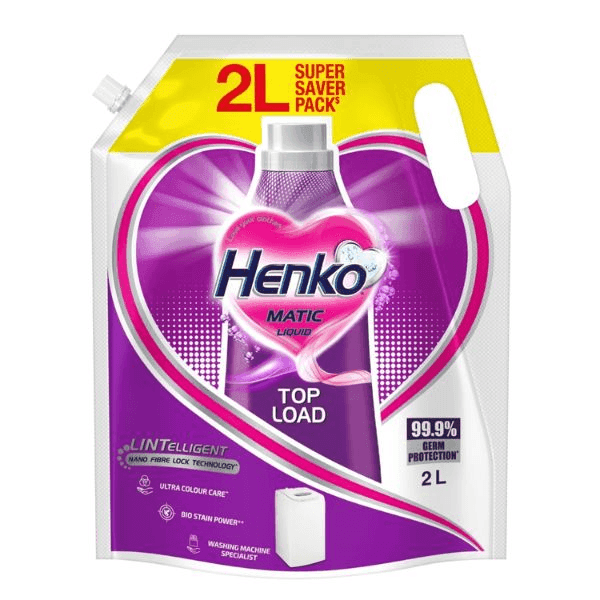 henko matic top load liquid detergent 2 ltr