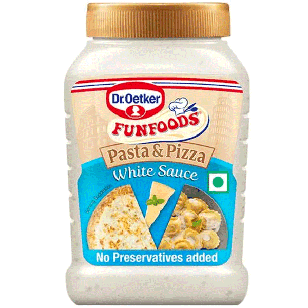 funfoods pasta & pizza white sauce 285 gm