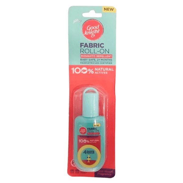 godrej good knight mild bloom fragrance mosquito repellent fabric roll-on 8 ml 