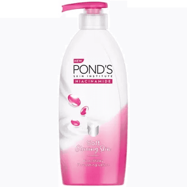 pond's niacinamide soft glowing skin nourishing lotion 400 ml