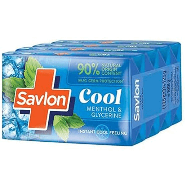 savlon cool soap set 4*125 gm