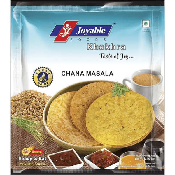 joyable foods chana masala khakhra 180 gm